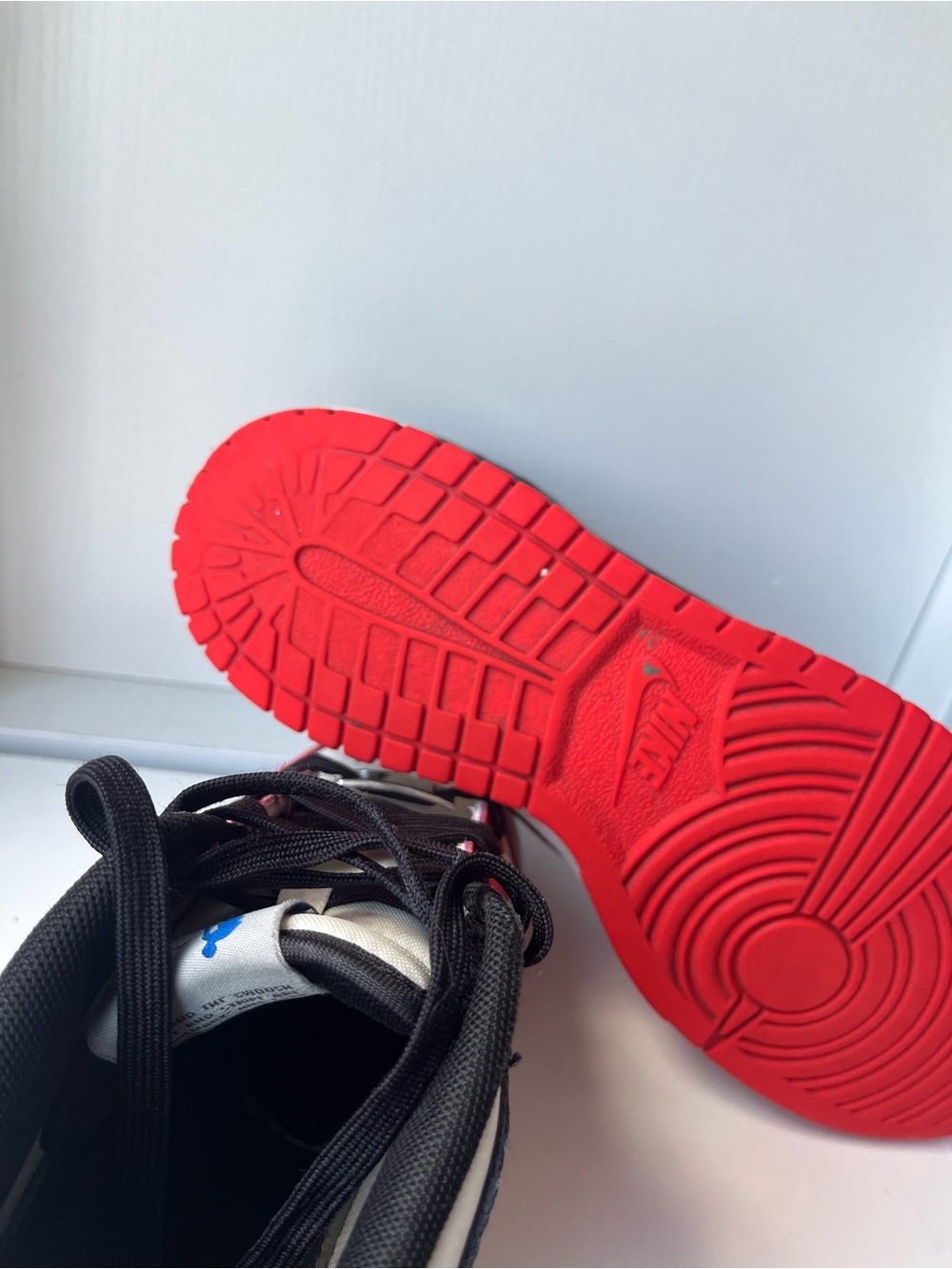Nike Dunk 75th Anniversary Red / White Shoe Chicago 6 youth - Picture 4 of 6